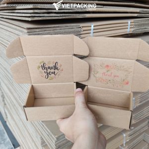 Hộp Carton Nắp Gài Thank You | Đa Dạng Kích Cỡ, Đóng Gói Sang Trọng