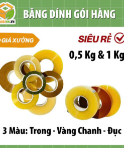 Băng Dính Vàng 1Kg – Bản 4.8cm Siêu Dính | Giá Tốt Tại Hà Nội