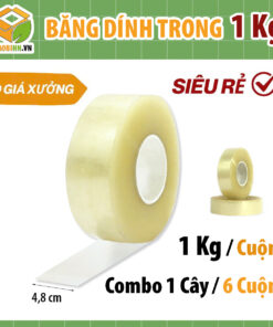 Băng Dính Trong 1Kg – Bản 4.8cm Siêu Dính | Giá Tốt Tại Hà Nội