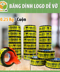 Băng Dính Dễ Vỡ 0.25kg | In Chữ Hàng Dễ Vỡ – Giá Rẻ Tại Hà Nội