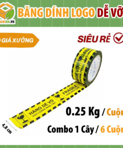 Băng Dính Dễ Vỡ 0.25kg | In Chữ Hàng Dễ Vỡ – Giá Rẻ Tại Hà Nội