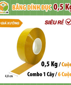 Băng Dính Đục 0.5Kg – Bản 4.8cm Siêu Dính | Giá Tốt Tại Hà Nội
