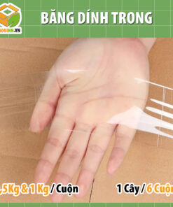 Băng Dính Trong 1Kg – Bản 4.8cm Siêu Dính | Giá Tốt Tại Hà Nội