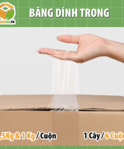 Băng Dính Trong 1Kg – Bản 4.8cm Siêu Dính | Giá Tốt Tại Hà Nội
