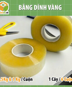 Băng Dính Vàng 1Kg – Bản 4.8cm Siêu Dính | Giá Tốt Tại Hà Nội