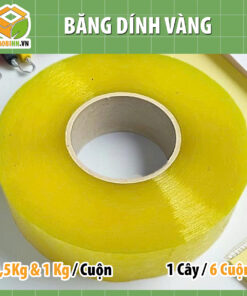 Băng Dính Vàng 1Kg – Bản 4.8cm Siêu Dính | Giá Tốt Tại Hà Nội