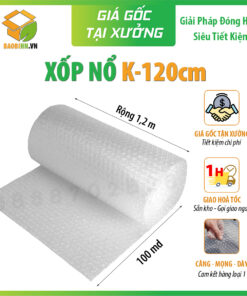 Xốp Nổ Gói Hàng - Cuộn 1,2mx100m - Bóng Khí Chống Sốc Hàng Loại 1 Giá Tốt Tại Hà Nội