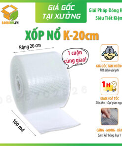 Xốp Nổ Gói Hàng - Cuộn 20cmx100m - Bóng Khí Chống Sốc Hàng Loại 1 Giá Tốt Tại Hà Nội