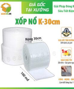 Xốp Nổ Gói Hàng Loại 1 – Cuộn 30cm x 100m