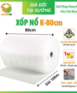 Xốp Nổ Gói Hàng - Cuộn 80cmx100m - Bóng Khí Chống Sốc Hàng Loại 1 Giá Tốt Tại Hà Nội (Sao chép)